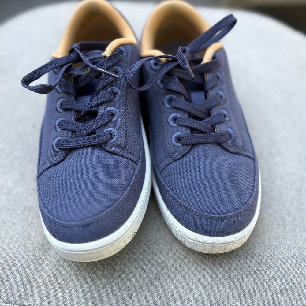 Allbirds Canvas Pacers Shoes Women’s 6 Blue White Lace Up Comfort Sneakers - Picture 3 of 9